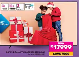 Game Samsung 85" UHD Smart TV offer