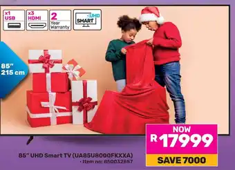 Game Samsung 85" UHD Smart TV offer
