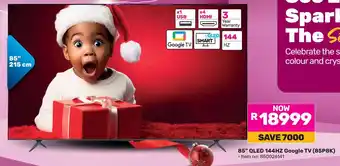 Game TCL 85" QLED 144HZ Google TV offer