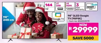 Game TCL 98" QLED Google TV offer