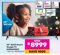Game Skyworth 65" QLED Smart Google TV offer