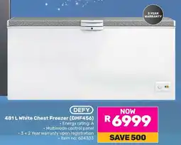Game DEFY White Chest Freezer offer