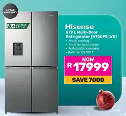 Game Hisense Multi-Door Refrigerator offer