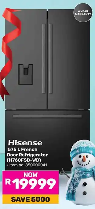 Game Hisense French Door Refrigerator offer