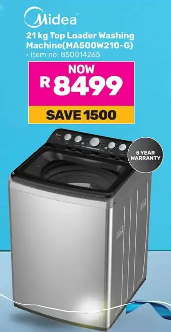 Game Midea Top Loader Washing Machine offer