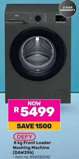 Game DEFY Front Loader Washing Machine offer