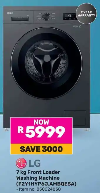 Game LG Front Loader Washing Machine offer