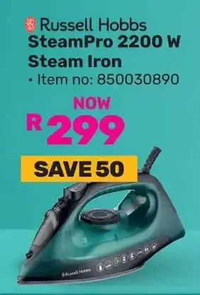 Game Russell Hobbs SteamPro 2200 W Steam Iron offer