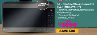 Game LG NeoChef Solo Microwave Oven offer