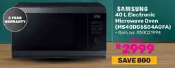 Game SAMSUNG Electronic Microwave Oven offer