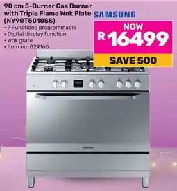Game Samsung 5-Burner Gas Burner with Triple Flame Wok Plate offer