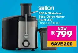 Game Salton 350 W Stainless Steel Juice Maker offer