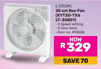 Game LOGIK Box Fan offer