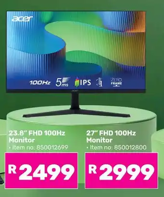 Game Acer 23.8" FHD 100Hz Monitor offer