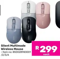 Game Rapoo Silent Multimode Wireless Mouse offer