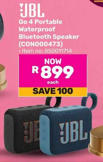 Game JBL Go 4 Portable Waterproof Bluetooth Speaker offer