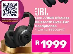 Game JBL Live 770NC Wireless Bluetooth Over-Ear Headphones offer