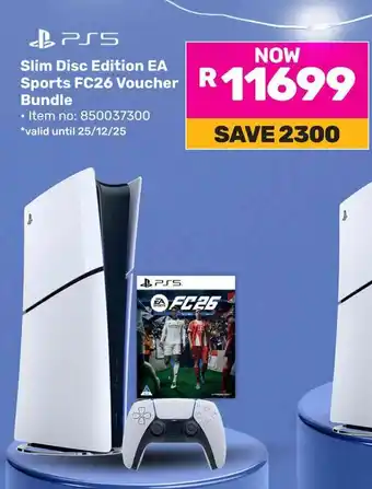 Game PS5 Slim Disc Edition EA Sports FC26 Voucher Bundle offer