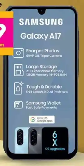 Game SAMSUNG Galaxy A17 Smartphone offer