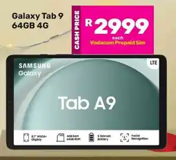 Game SAMSUNG Galaxy Tab 9 64GB 4G offer