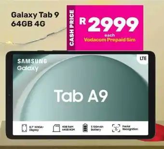 Game SAMSUNG Galaxy Tab 9 64GB 4G offer