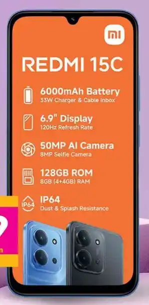 Game Xiaomi Redmi 15C Smartphone offer