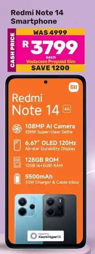 Game Xiaomi Redmi Note 14 Smartphone offer
