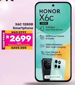 Game Honor X6C 128GB Smartphone offer