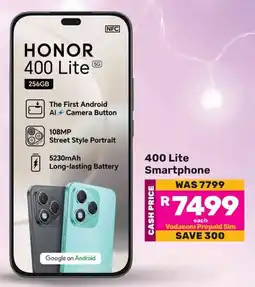 Game Honor 400 Lite Smartphone offer