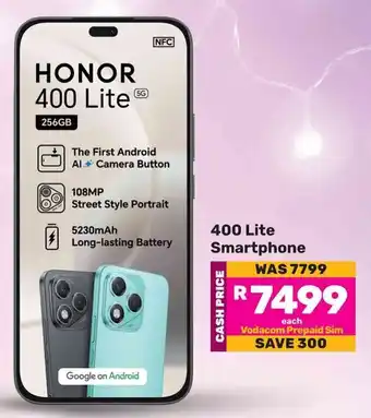 Game Honor 400 Lite Smartphone offer