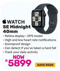Game Apple Watch SE Midnight 40mm offer