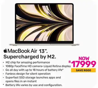 Game Apple MacBook Air 13". Supercharged by M2 offer