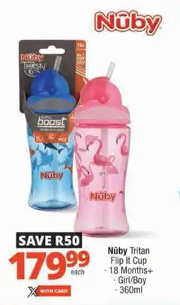 Checkers Nuby Tritan Flip It Cup offer