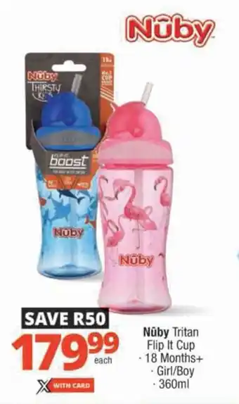 Checkers Nuby Tritan Flip It Cup offer