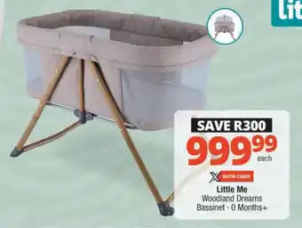 Checkers Little Me Woodland Dreams Bassinet offer