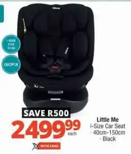 Checkers Little Me i-Size Car Seat offer