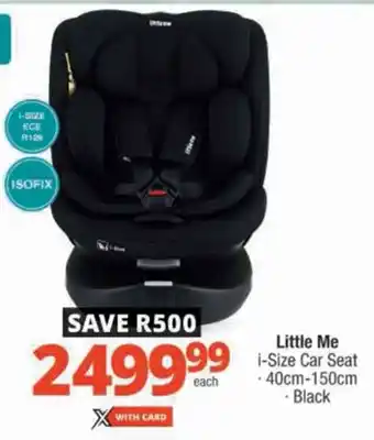 Checkers Little Me i-Size Car Seat offer