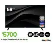 Fair Price Sinotec 58 UHD 4K Smart Television 23-381 offer