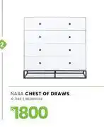 Fair Price Nara Chest Of Draws 4-048 offer