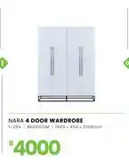 Fair Price Nara 4 Door Wardrobe 1600 x 450 x 2100mm 1-284 offer