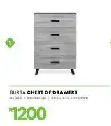 Fair Price Bursa Chest Of Drawers 685 x 425 x 990mm 4-043 offer
