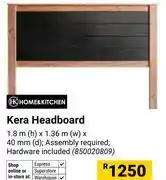 Builders Warehouse Home & Kitchen Kera Headboard 1.8m (h) x 1.36m (w) x 40mm (d) (850020809) offer