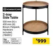 Builders Warehouse Home & Kitchen 2 Tray Side Table 530mm (h) x 430mm (d) (784801) offer