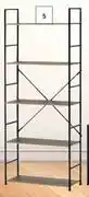 Builders Warehouse Home & Kitchen Nevis 5 Tier Shelf 586mm x 235mm x 1.44m (782738) offer