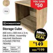 Builders Warehouse Home & Kitchen Storage Cube 400mm x 300mm x 3m (782703, 782695) offer