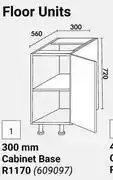 Builders Warehouse Home & Kitchen 300mm Cabinet Base Floor Units (609097) offer