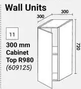 Builders Warehouse Home & Kitchen 300mm Cabinet Top Wall Units (609125) offer