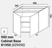 Builders Warehouse Home & Kitchen 900mm Cabinet Base Floor Units (609090) offer
