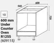 Builders Warehouse Home & Kitchen 600mm Under Counter Oven Floor Units (609115) offer