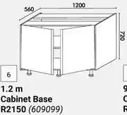 Builders Warehouse Home & Kitchen 1.2m Cabinet Base Floor Units (609099) offer